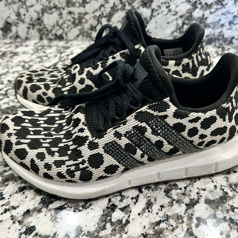 Leopard Adidas with Swarovski Crystals